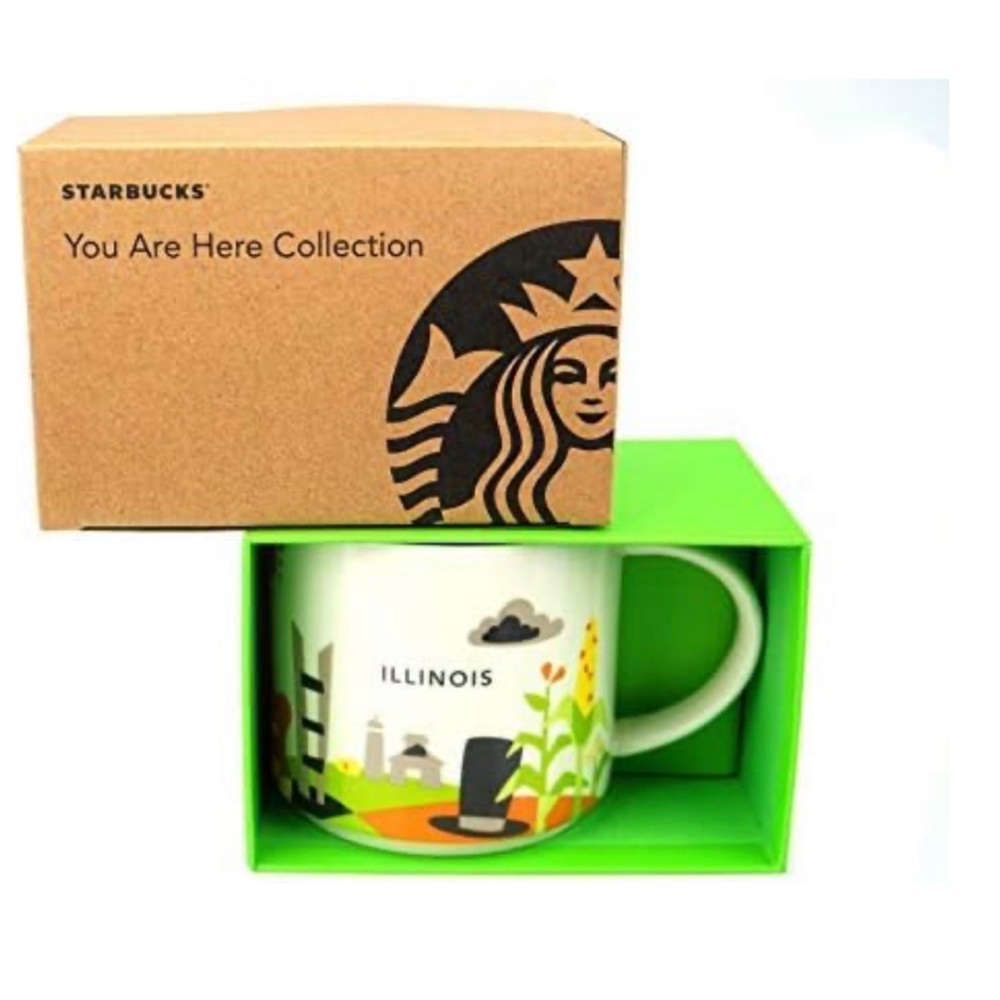FINAL PRICE You are Here - Illinois Starbucks 14 Oz. Mug BRAND NEW IN BOX